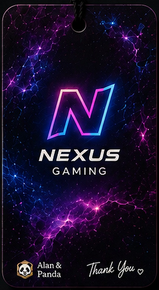 Nexus Gaming — przykładowy zapach samochodowy Alan & Panda
