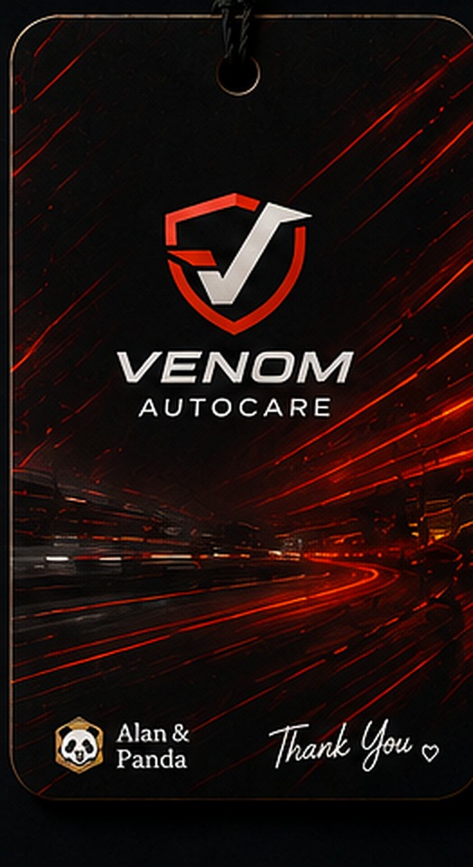 Venom Autocare — przykładowy zapach samochodowy Alan & Panda