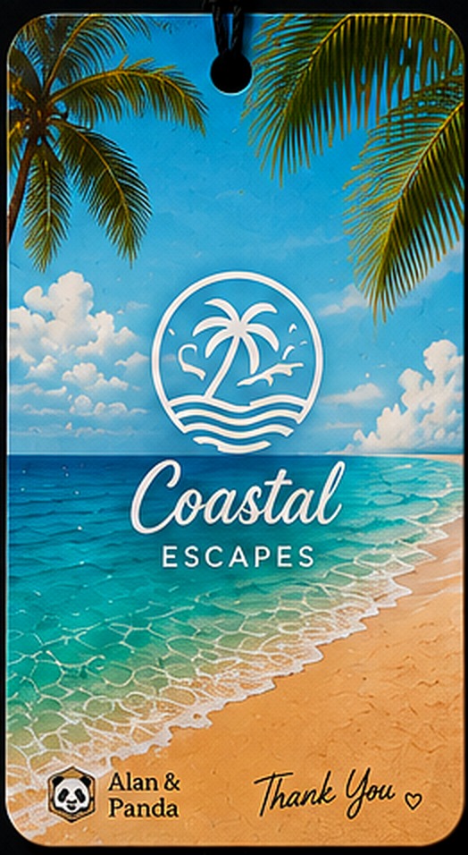 Coastal Escapes — przykładowy zapach samochodowy Alan & Panda